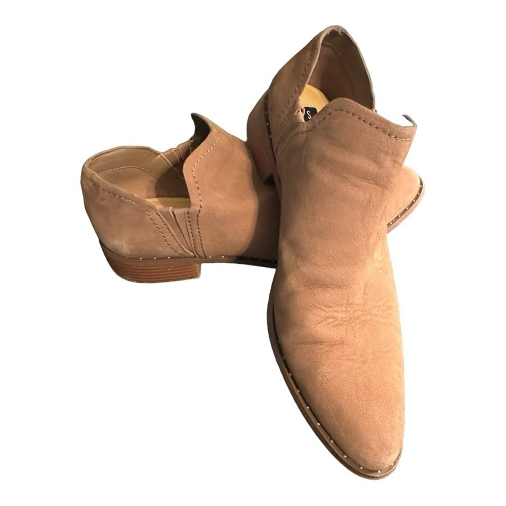 Steven by Steve Madden Choncey Tan Suede Ankle Boots, Size 9